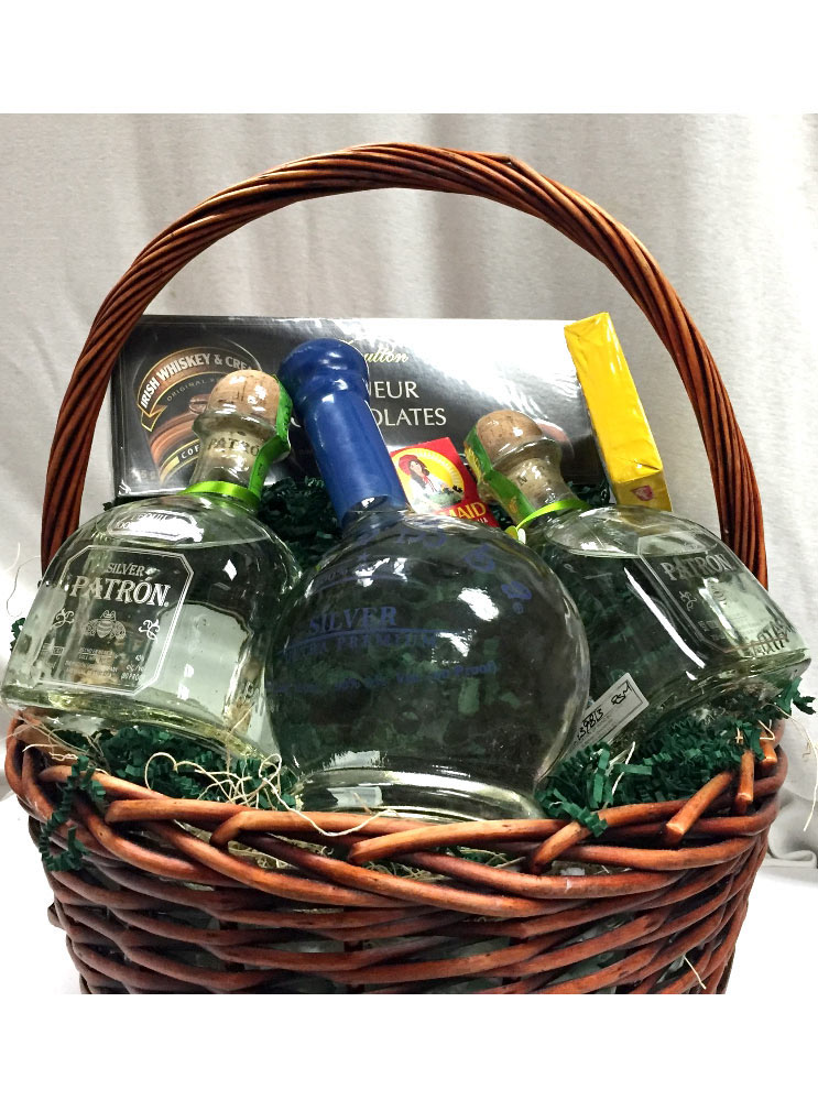 Tequila Gift Basket PATRON TEQUILA GIFT BASKET Call